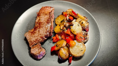 Fait maison - Faux filet et pomme de terre