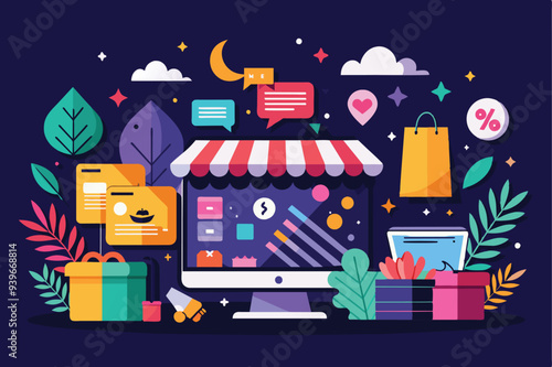 An infographic highlighting the leading eCommerce platforms ideal for small businesses, emphasizing ease of use and functionality.