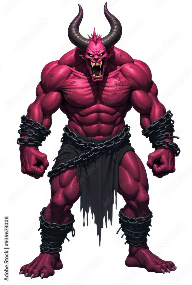 Muscular Demon with Glowing Eyes , dark fantasy aesthetic, high-detail illustration, epic fantasy artwork, character concept art, rich color palette, dark and gritty style. Muscular Demon with Glowing Eyes , dark fantasy aesthetic, high-detail illustration, epic fantasy artwork, character concept art, rich color palette, dark and gritty style.
