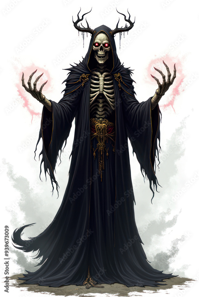 Lich Monarch of Dark Realms , dark fantasy aesthetic, high-detail illustration, epic fantasy artwork, character concept art, rich color palette, dark and gritty style. Lich Monarch of Dark Realms , dark fantasy aesthetic, high-detail illustration, epic fantasy artwork, character concept art, rich color palette, dark and gritty style.
