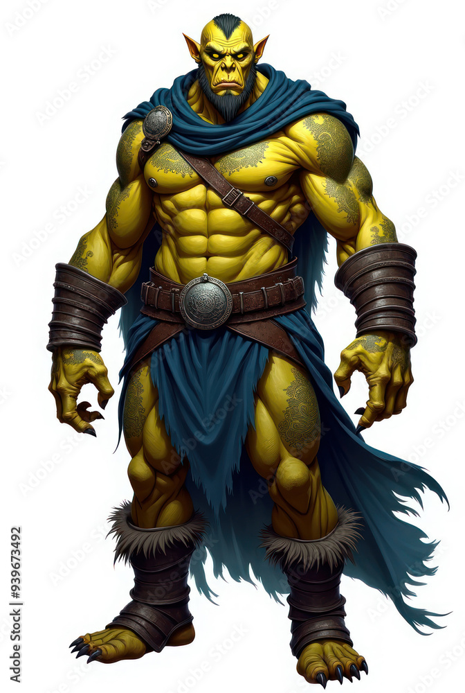 Majestic Orc Warrior in Ink , dark fantasy aesthetic, high-detail illustration, epic fantasy artwork, character concept art, rich color palette, dark and gritty style. Majestic Orc Warrior in Ink , dark fantasy aesthetic, high-detail illustration, epic fantasy artwork, character concept art, rich color palette, dark and gritty style.