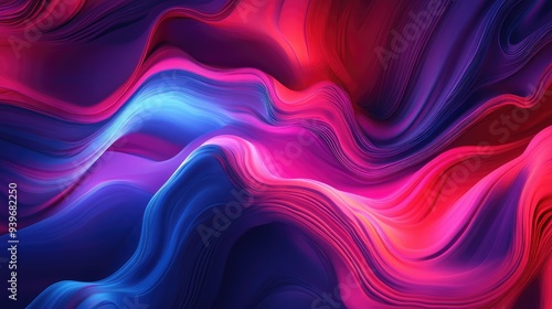 Stunning 3D rendering of a wavy abstract liquid background.