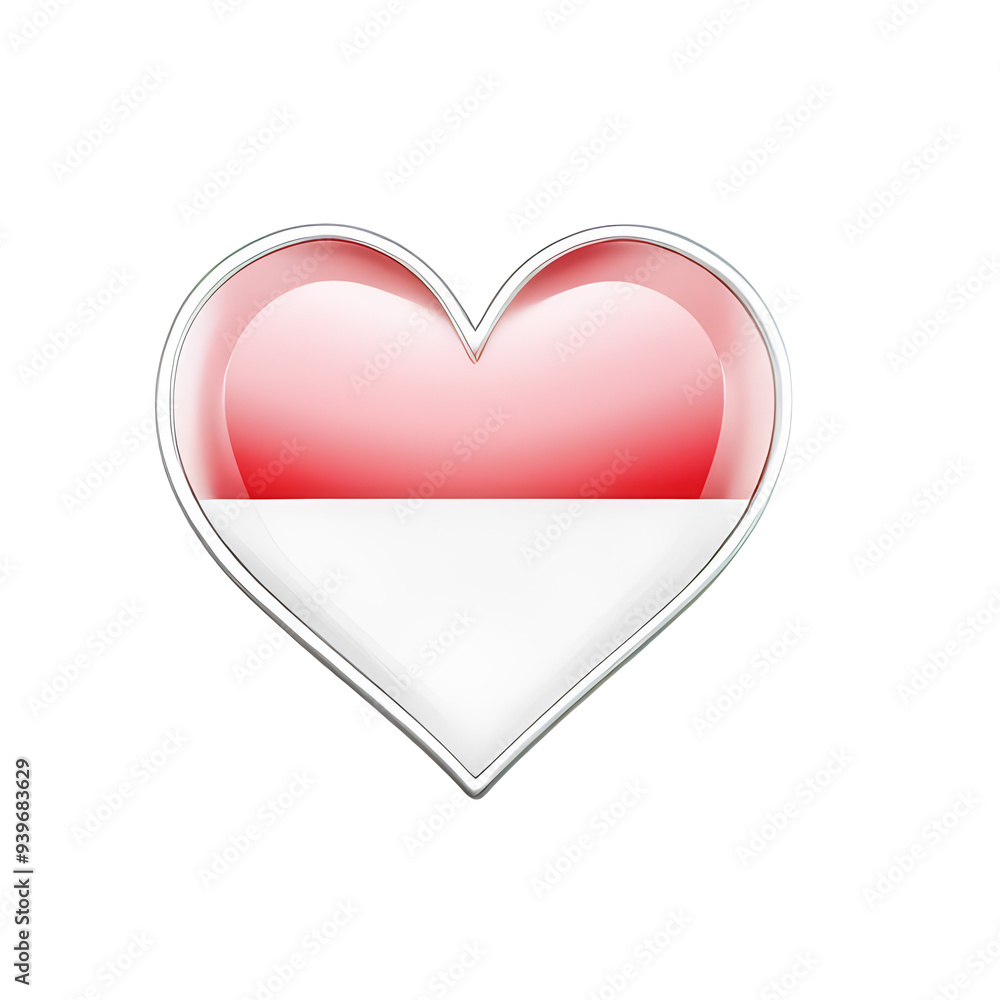 Heart of a flag Indonesia Heart of a flag Indonesia