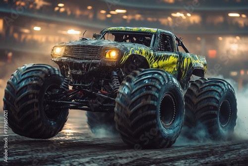 Monster truck in action  photo