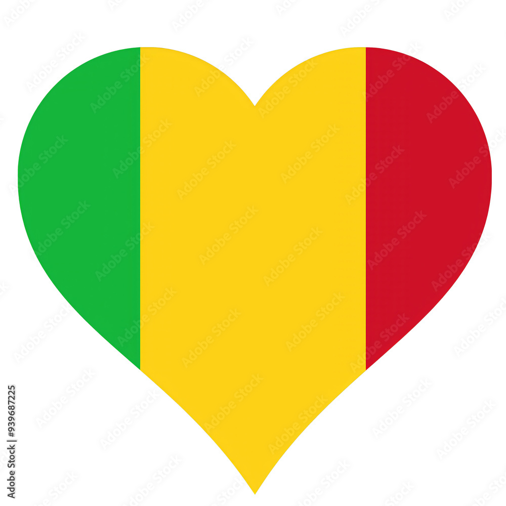 Heart of a flag Mali Heart of a flag Mali
