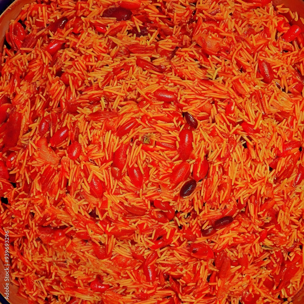 Rice dish on gourmet display Rice dish on gourmet display