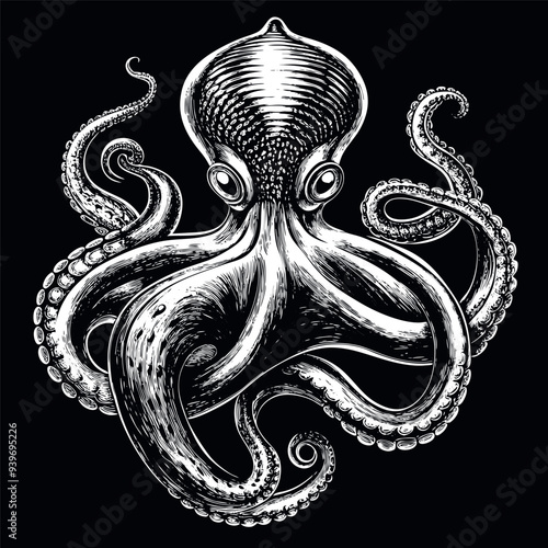Naklejka Octopus vector