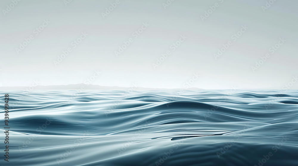 Calm Ocean Waves Under Soft Light Calm Ocean Waves Under Soft Light