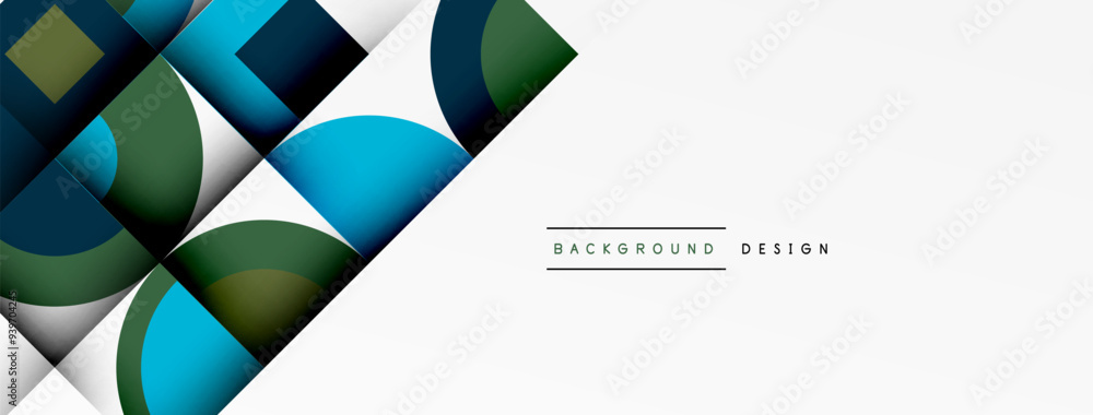 Geometric design abstract background - circles squares Geometric design abstract background - circles squares