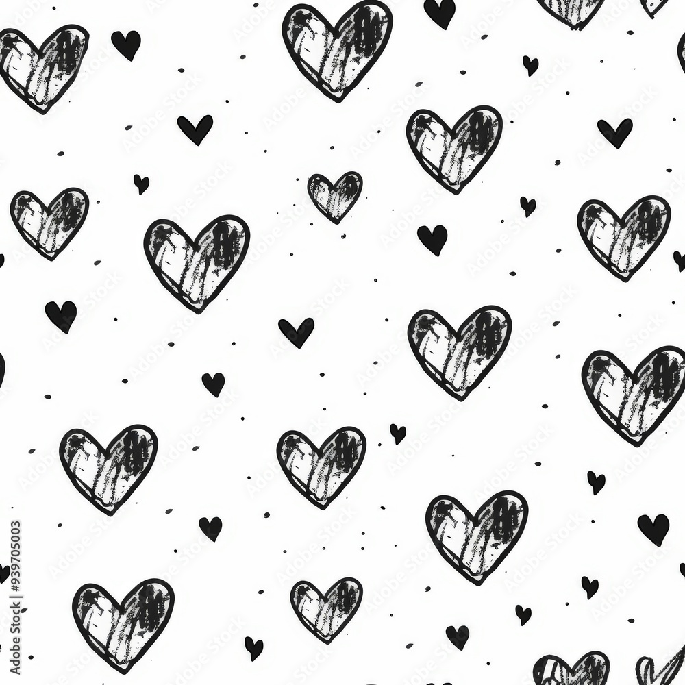 a simple line drawing of empty hearts for your little one, white and black, wallpaper, monochrome simplicity, no fill a simple line drawing of empty hearts for your little one, white and black, wallpaper, monochrome simplicity, no fill