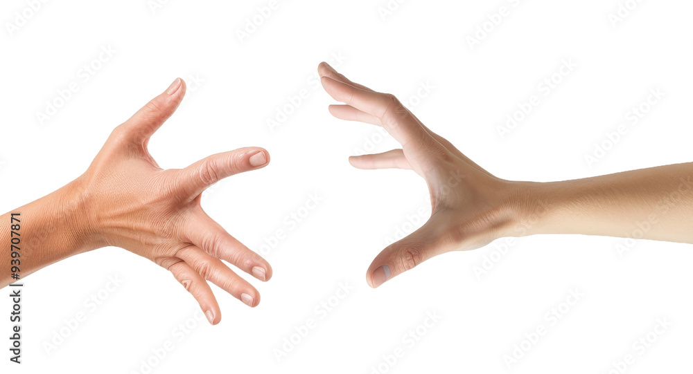 Female hand elegantly stretched, mock up for product display Female hand elegantly stretched, mock up for product display