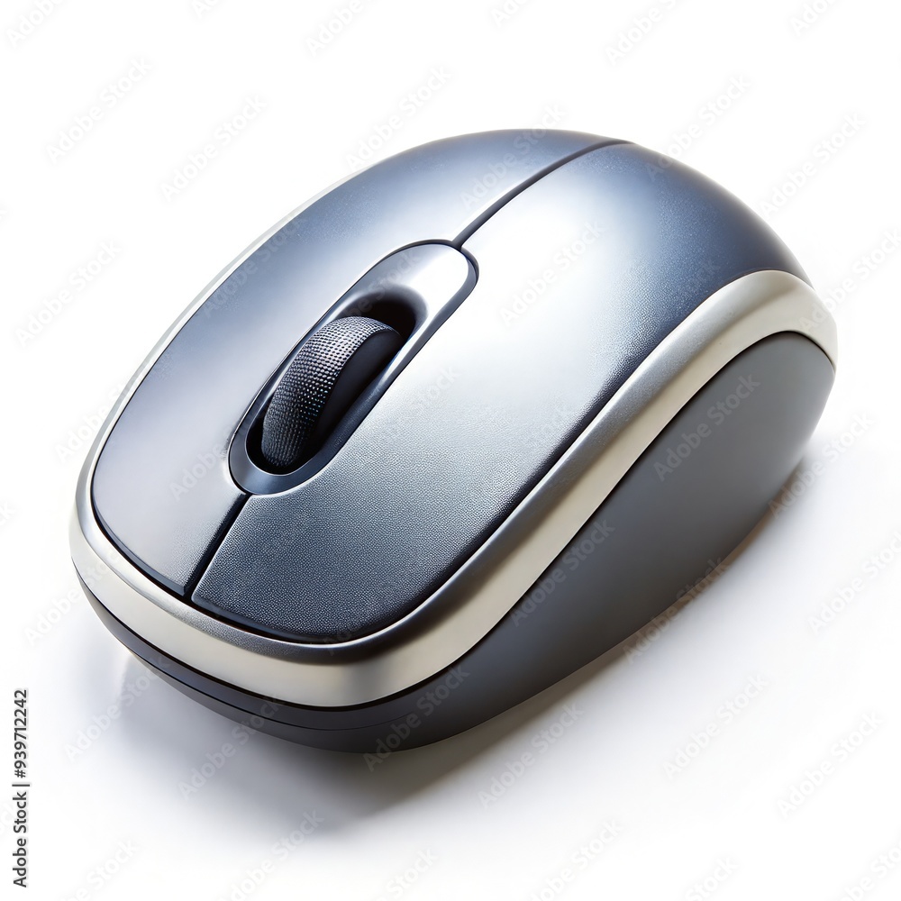 Stylish computer mouse on a white background suitable for various digital tasks. Generative AI Stylish computer mouse on a white background suitable for various digital tasks. Generative AI