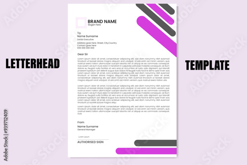 Modern Creative & Clean business style letterhead bundle of your corporate project design. set to print with vector & illustration