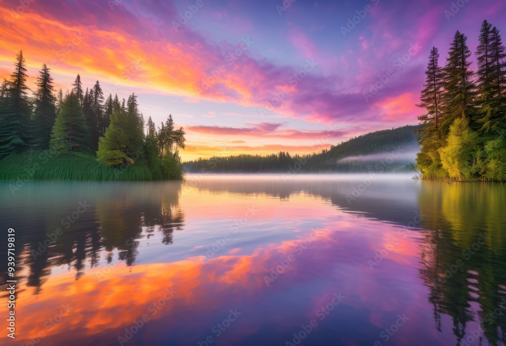 breathtaking sunrise over vibrant lake showcasing stunning colorful reflections tranquil waters, dawn, nature, landscape, scenery, sky, horizon, beauty breathtaking sunrise over vibrant lake showcasing stunning colorful reflections tranquil waters, dawn, nature, landscape, scenery, sky, horizon, beauty