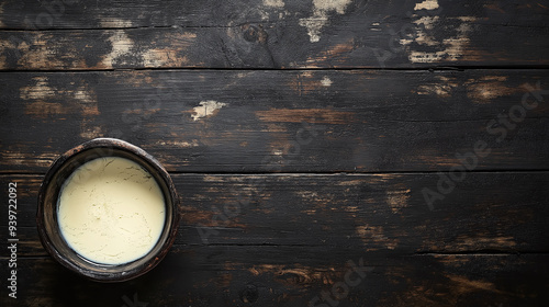 natural homemade tallow background isolated