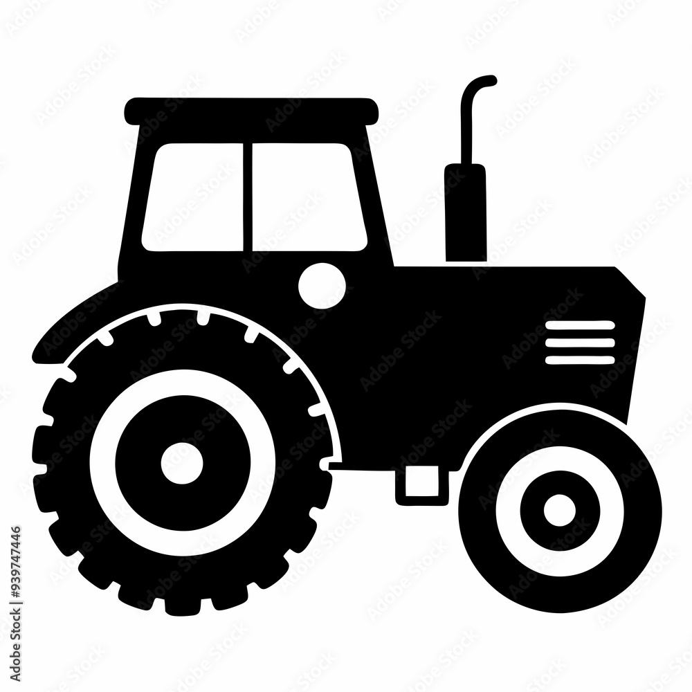 Excavator Black silhouette vector art illustration Excavator Black silhouette vector art illustration