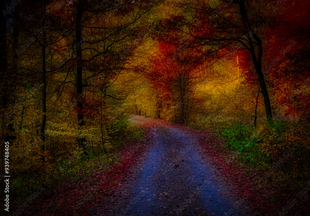 Magical autumn forest Magical autumn forest