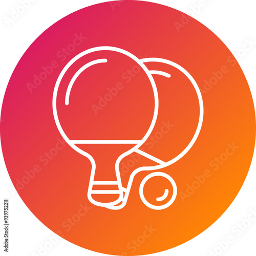 Table Tennis Vector Icon
