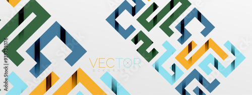 Color bend lines with shadow texture effect. Vector Illustration For Wallpaper, Banner, Background, Card, Book Illustration, landing page