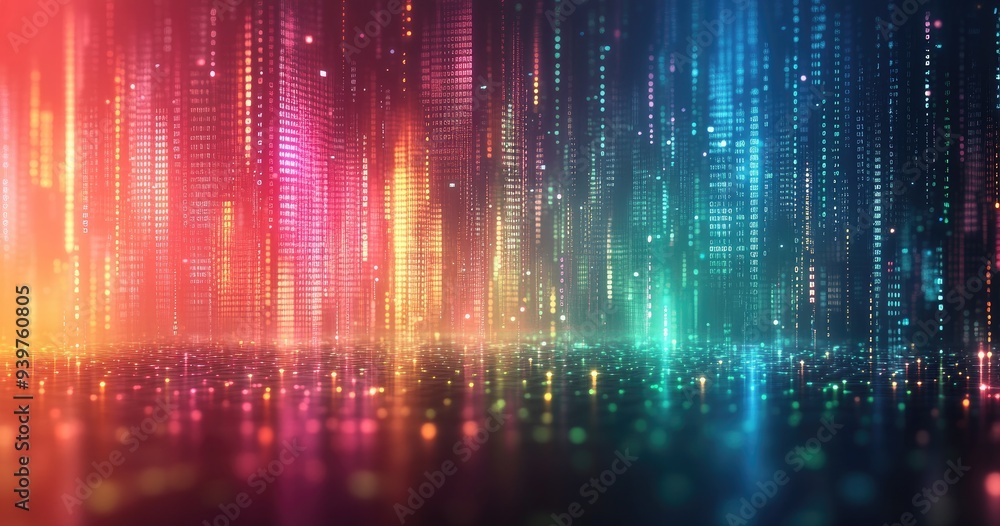 Abstract Neon Cityscape Abstract Neon Cityscape