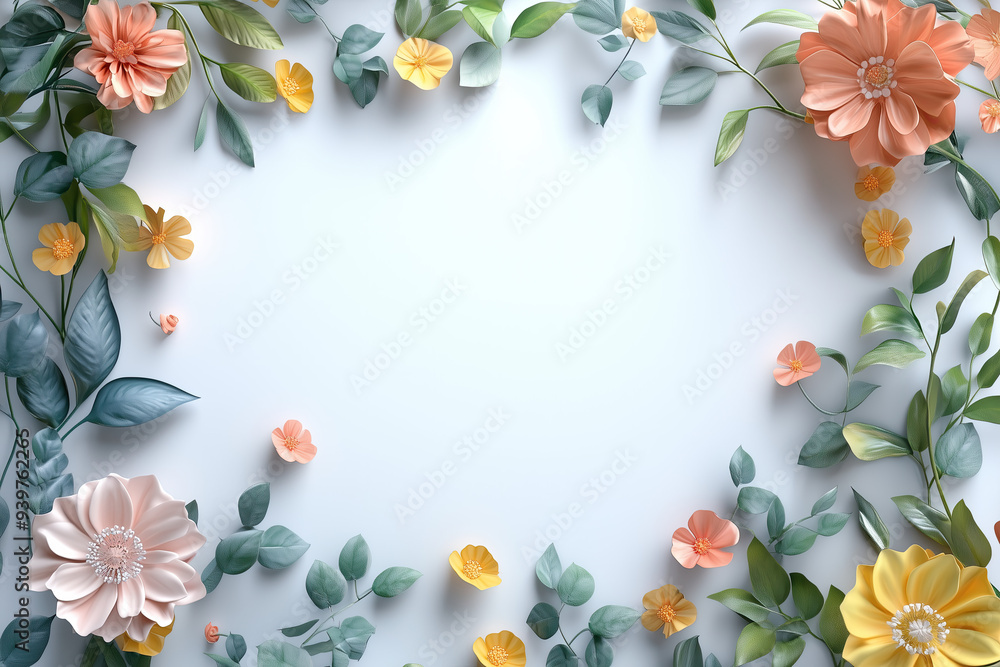 Flowers Frame Border Background - Space for Text
Flowers Frame Border Background - Space for Text