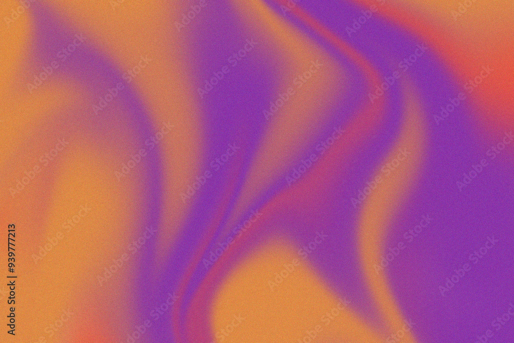 © Legushka - Abstract retro noise gradient background liquid colour shades purple and orange