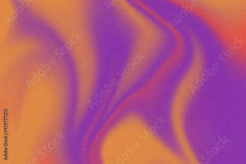 Abstract retro noise gradient background liquid colour shades purple and orange photo