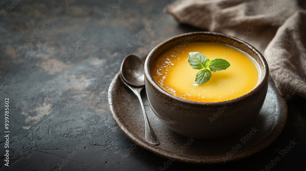 pumpkin soup in a bowl pumpkin soup in a bowl