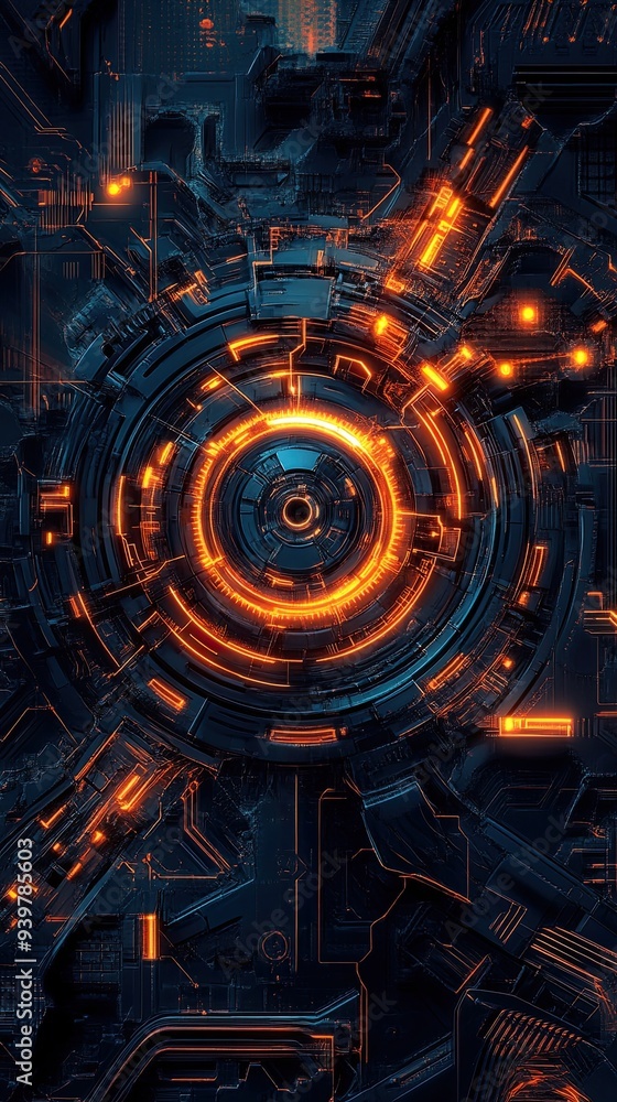 A close up of a glowing orange circle with a black background. The circle is surrounded by a black border and has a hole in the center. A close up of a glowing orange circle with a black background. The circle is surrounded by a black border and has a hole in the center.