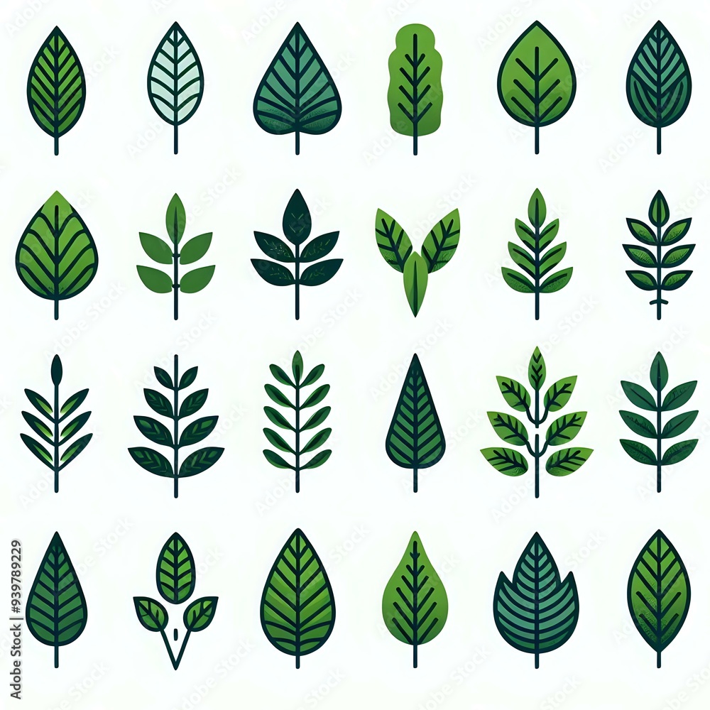 set of leaves set of leaves