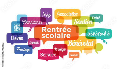 Rentrée scolaire illustration