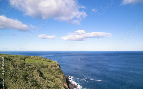 Coastal cliffs of Sao Miguel, Azores islands.