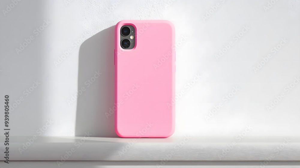 無地のピンクの携帯電話ケース 無地のピンクの携帯電話ケース
