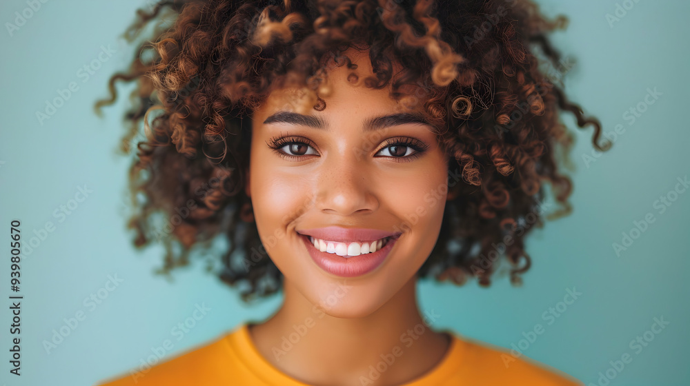 Afro Happy Woman Sticking Out Tongue Against White Afro Happy Woman Sticking Out Tongue Against White