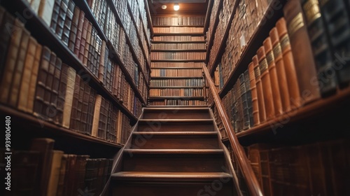 Staircase in a Library