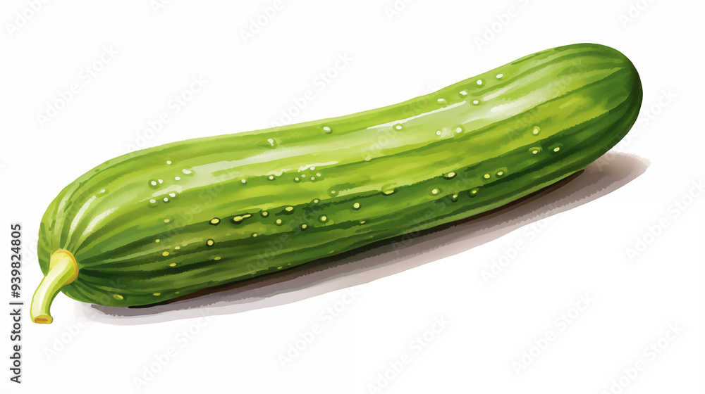 Cucumber on a bright white background, perfect for showcasing healthy eating and fresh recipe ideas . Cucumber on a bright white background, perfect for showcasing healthy eating and fresh recipe ideas .