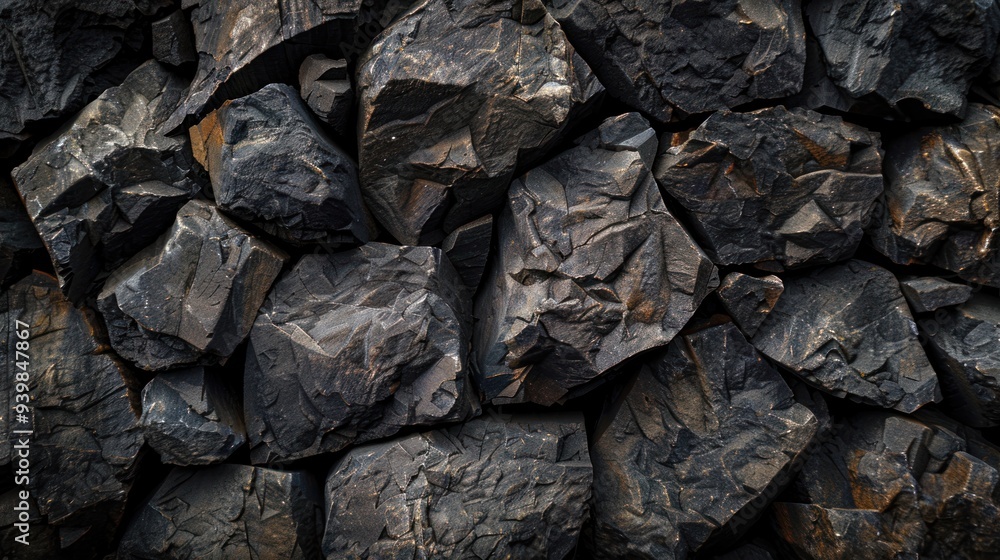 Close-up of a Dark Rock Wall Close-up of a Dark Rock Wall