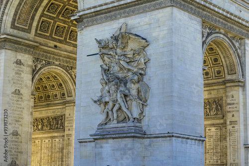 Paris´s Arc du Triomphe - Charles de Gaulle square in the famous Champs Élisées - Paris