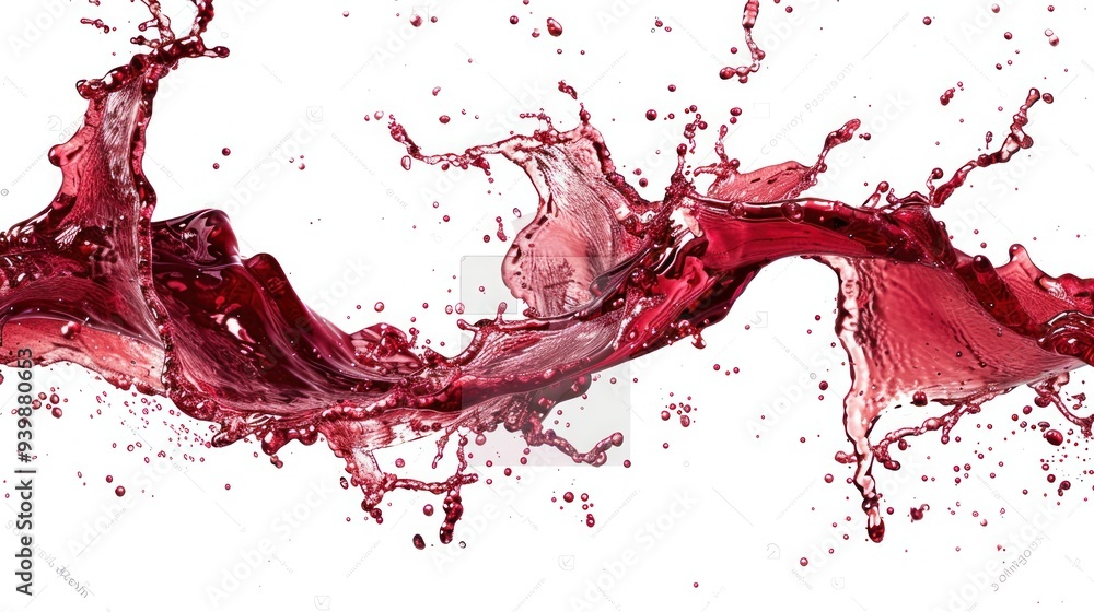 Splashing Red Liquid Splashing Red Liquid