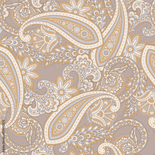 Paisley seamless pattern. Vector ethnic ornament