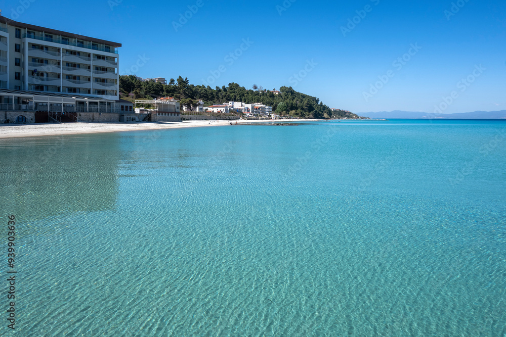 Kassandra coastline near town of Kallithea, Chalkidiki, Greece Kassandra coastline near town of Kallithea, Chalkidiki, Greece