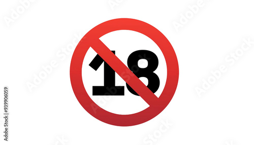 １８歳以下禁止のアイコン
