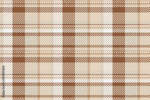 Sketch tartan vector check, tattersall plaid pattern textile. 40s seamless texture background fabric in light and orange colors. photo