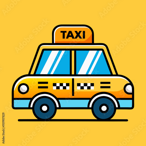 Taxi cab stock illustration
