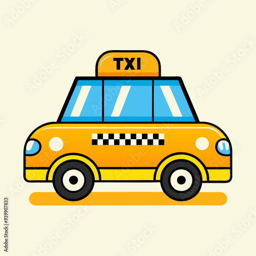 Taxi cab stock illustration