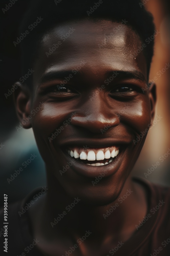 Joyful african man with bright smile Joyful african man with bright smile