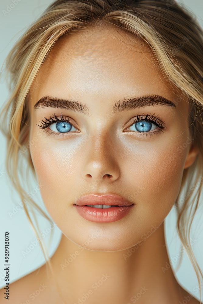 Beautiful blond model portrait Beautiful blond model portrait
