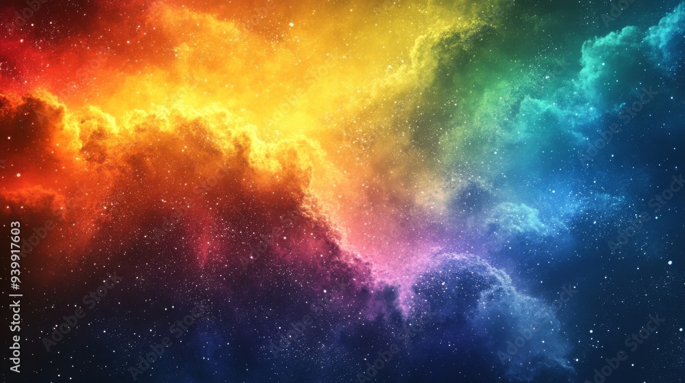 Fototapeta premium Colorful Cosmic Nebula