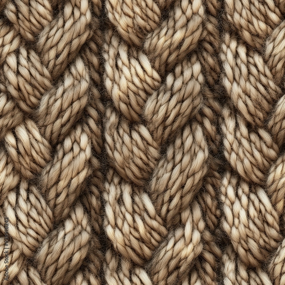 Soft brown knitted wool fabric, seamless pattern Soft brown knitted wool fabric, seamless pattern