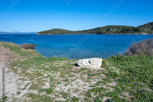 Kassandra coastline near near village of Xina, Chalkidiki, Greece photo